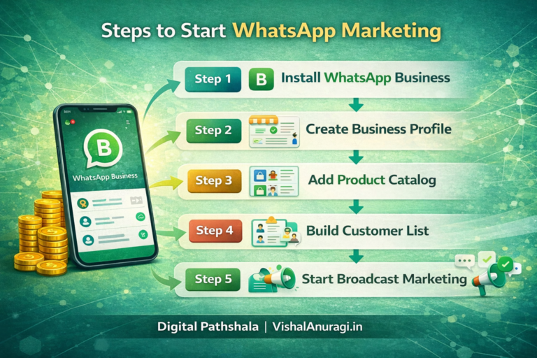 WhatsApp Marketing कैसे काम करती है – WhatsApp Business और broadcast messaging process