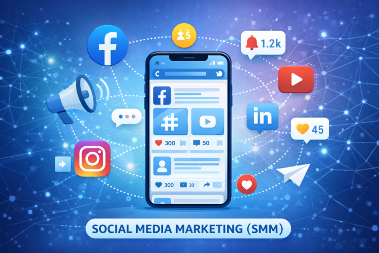 SMM (Social Media Marketing) क्या है – सोशल मीडिया मार्केटिंग के फायदे और छात्रों के लिए करियर गाइड